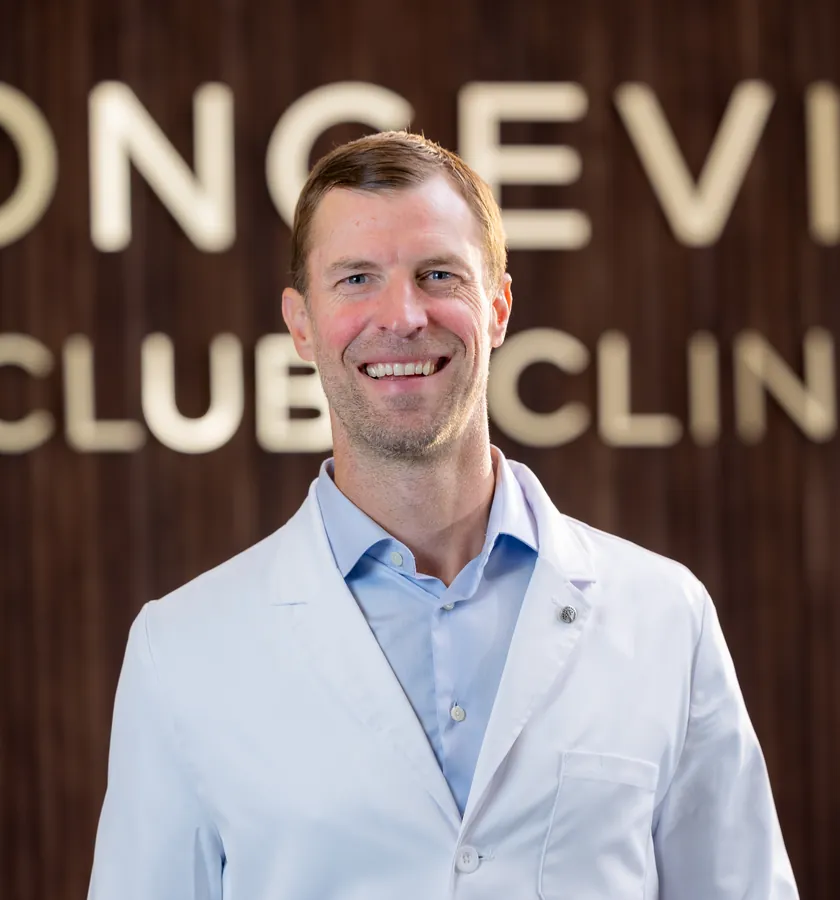 Dr. Josh Axe, DNM, DC, CNS, founder of The Longevity Club + Clinic