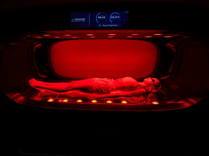 Laser light pod at The Longevity Club + Clinic in Franklin, TN