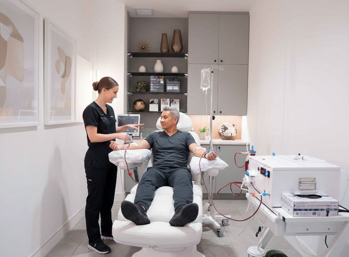 EBOO and ozone therapy at Longevity Club + Clinic
